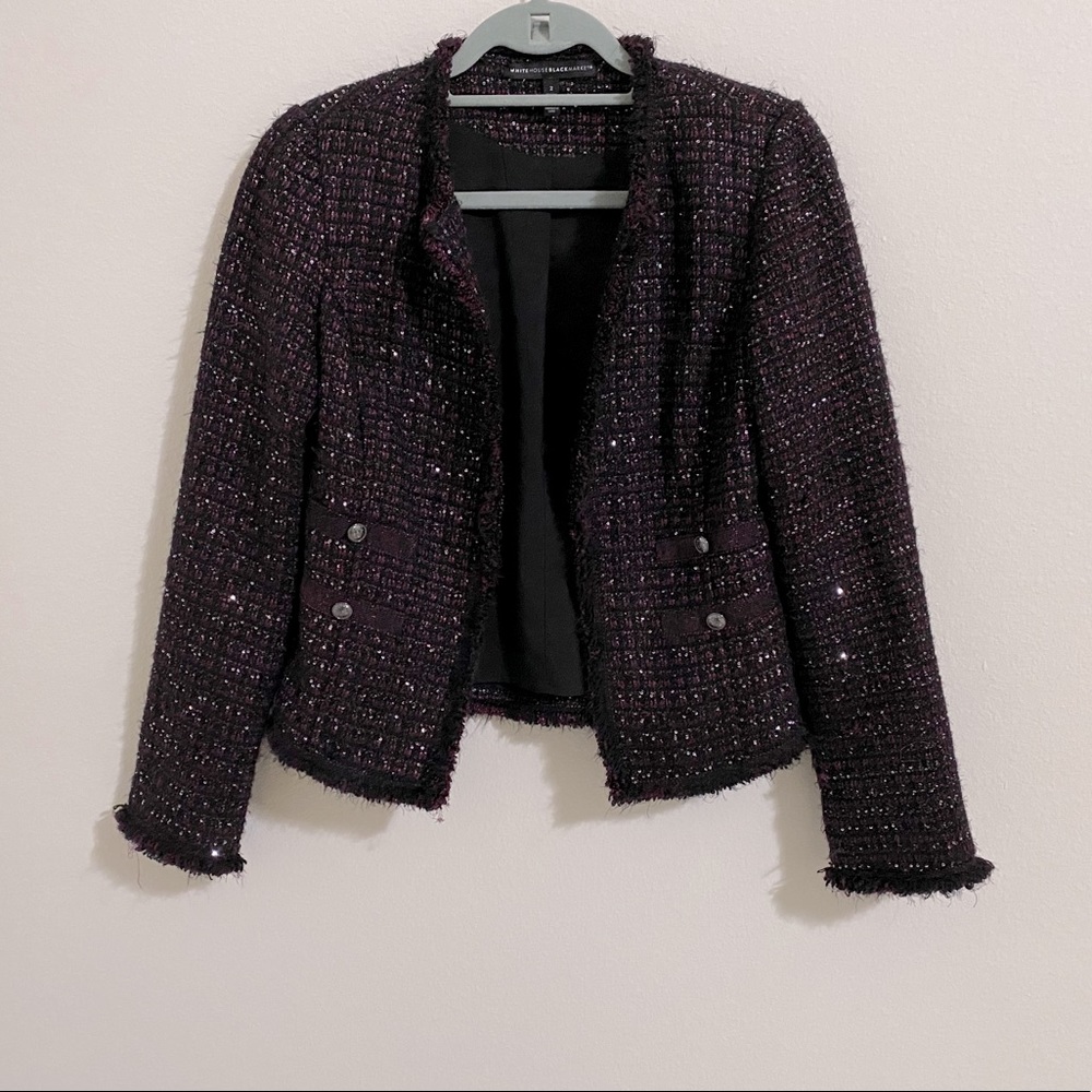 Tweed Moto Jacket with sequins